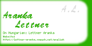 aranka lettner business card